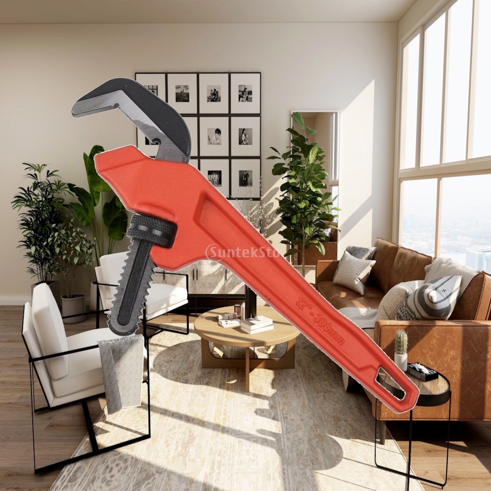 Tools Workshops - Altıgen Boru Anahtarı, Tırtıklı Çeneli Ayarlanabilir
