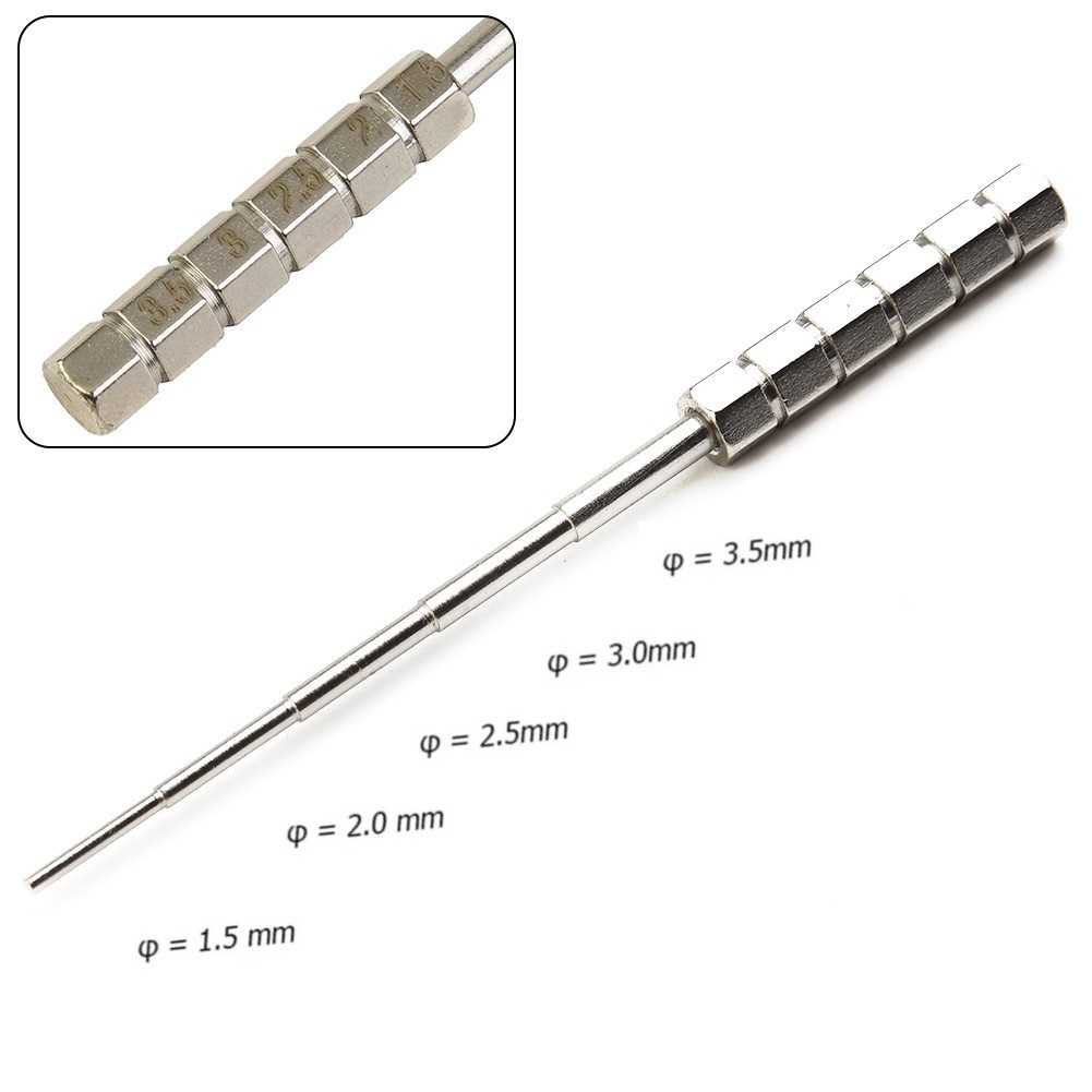 Tools Vape - 1 adet 1.5/2/2.5/3/3.5mm paslanmaz çelik-tel sarma